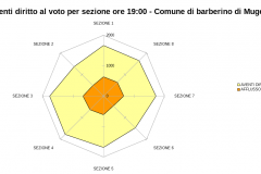 Afflusso camera ore 19:00 - 57,98%