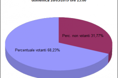 Torta Comunali Affluenza ore 23:00