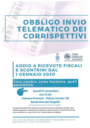 obbligo invio telematico dei corrispettivi